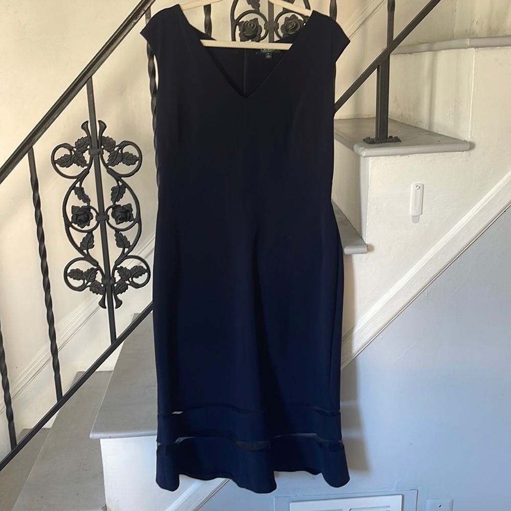 Navy blue Ralph Lauren formal dress